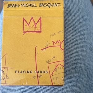 Jean-Michel Basquiat Yellow Playing Cards
